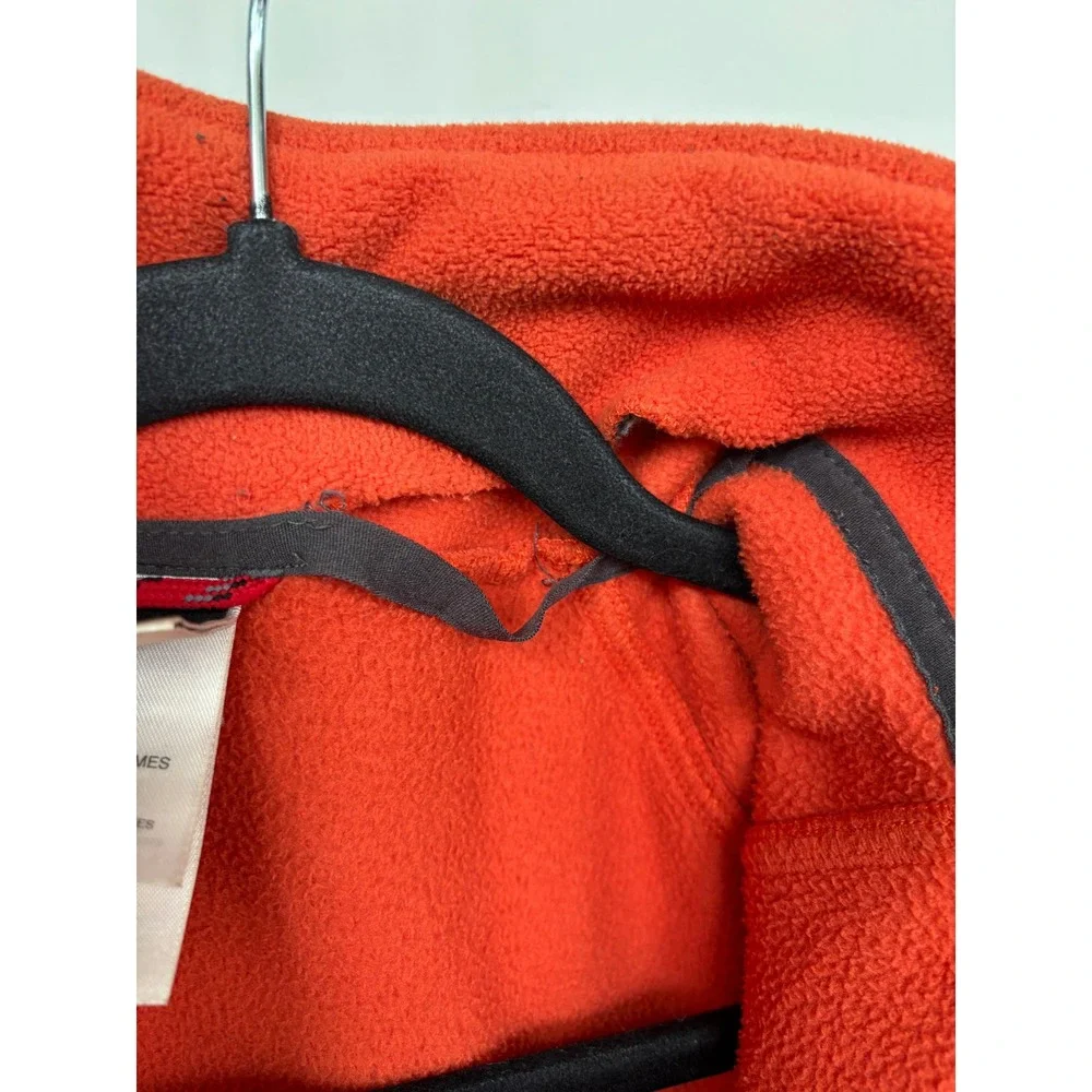 The North Face Gore-Tex Mountain Jacket Mens XL Orange Grey‎ Fleece Lined Shell